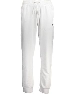 Fila White Cotton Men's Sweatpants
