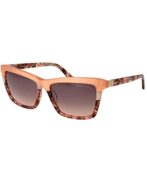 MARCIANO BY GUESS Orange Acetate Sunglasses - Pink