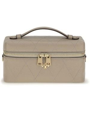 Tory Burch Grey Calf Leather Bos Taurus Wallet