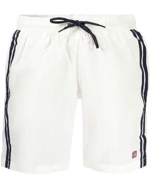 Norway 1963 Bianco Polyamide Men's Swimwear - Blue