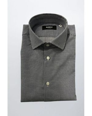 Baldinini Blue Cotton Shirt - Gray
