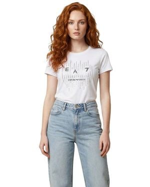 EA7 Cotton T-Shirt - Blue