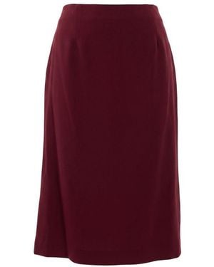 Trussardi Red Acetate Skirt - Purple