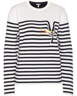 Loewe White Elastane Sweatshirt