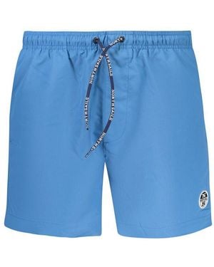 North Sails Blu Polyester Men's Swim Boxer - Blue