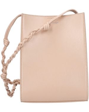 Jil Sander Pink Leather Crossbody Bag