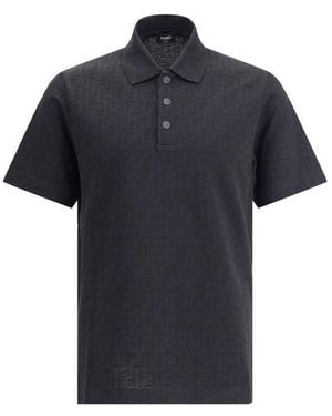Fendi Ff Polo Shirt - Blue