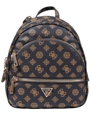 Guess Brown Polyethylene Backpack - Grey