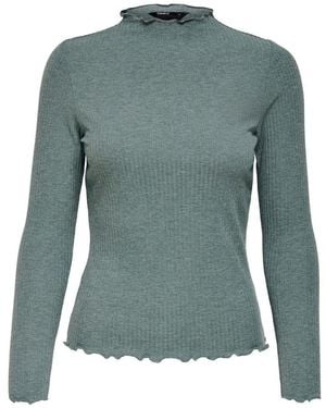 ONLY Bicolor Viscose Sweatshirt - Green