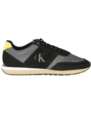 Calvin Klein Black Polyester Men's Trainer