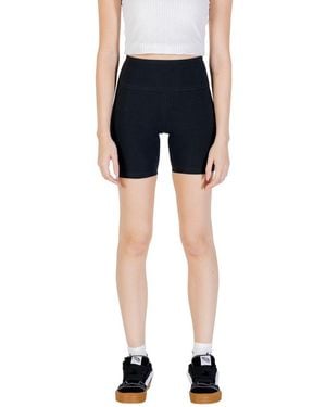 Converse Black Cotton Bermuda Shorts - Blue