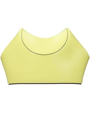 Givenchy Yellow Leather Clutch Bag
