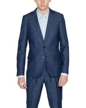 Antony Morato Blue Cotton Blazer