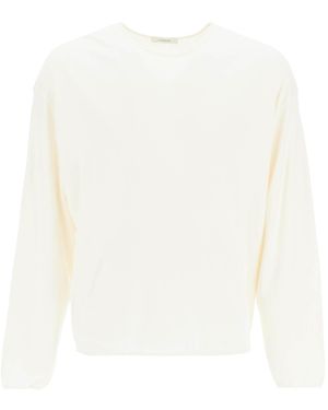 Lemaire Long-Sleeved Relaxed Fit T - White