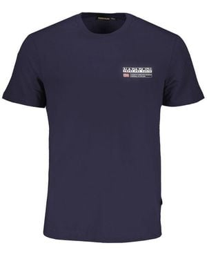 Napapijri Blue Organic Cotton Men T