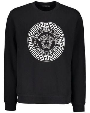 Versace Black Cotton Sweatshirt