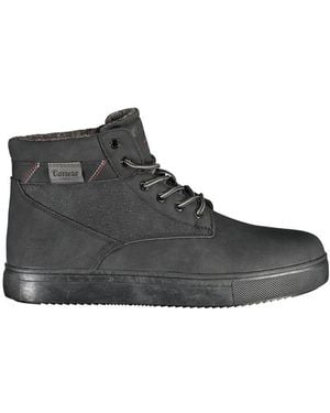 Carrera Chic Lace-Up Boots With Contrast Details - Black