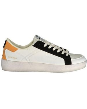 Gas White Polyurethane Men's Trainer - Multicolour