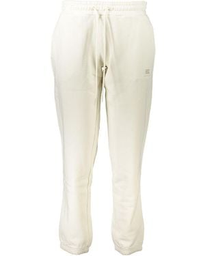 Napapijri White Cotton 's Sweatpant - Natural