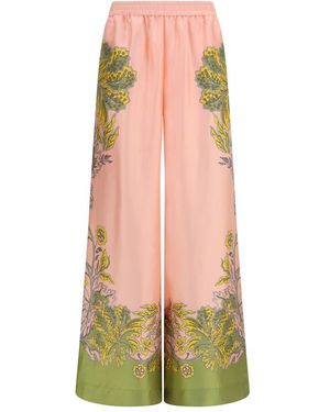 La DoubleJ Silk Casual Pants - Pink