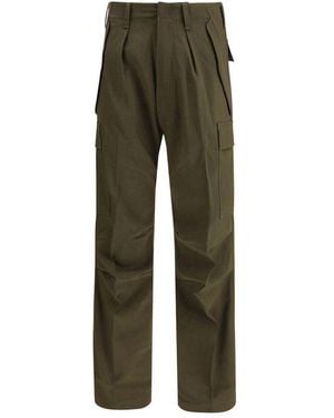 Tom Ford Bicolour Cashmere Cargo Trousers - Green