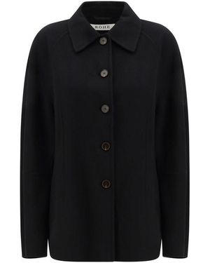 Rohe Black Wool Coat