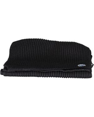North Sails Black Cotton Men Scarf