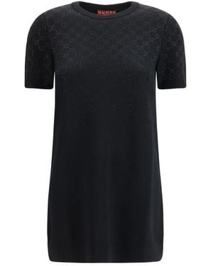 Gucci Black Wool Oves Aries Casual Dress