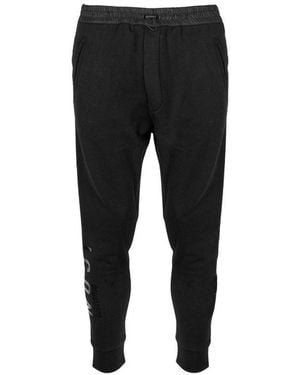 DSquared² Cotton Logo Joggers - Black