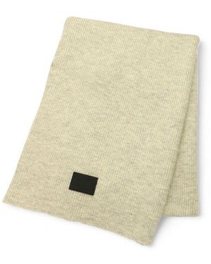 Calvin Klein Grey Acrylic Scarf - Natural