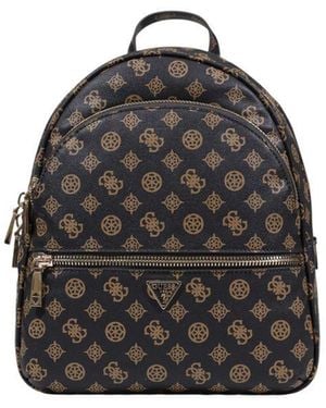 Guess Brown Polyethylene Backpack - Black