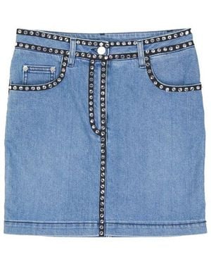 Moschino Cotton Denim Skirt - Blue