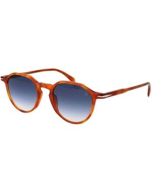 David Beckham Brown Acetate Sunglasses - Blue
