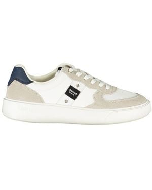 Blauer Leather Trainer - White
