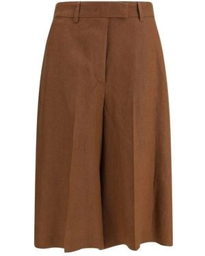 Lardini Brown Viscose Bermuda Shorts