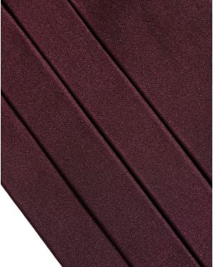 Dolce & Gabbana Maroon Men 100% Silk Belt Waist Cummerbund - Purple