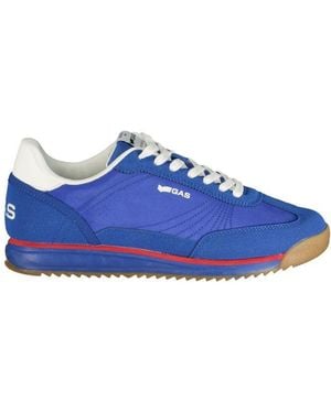 Gas Blue Polyurethane Men Trainer
