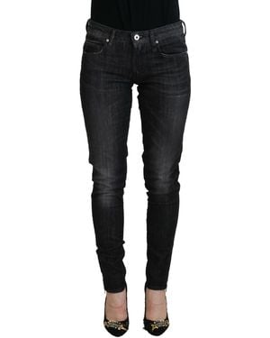 Fiorucci Chic Low Waist Skinny Jeans - Black