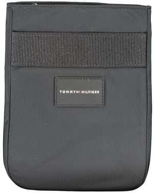 Tommy Hilfiger Black Polyester Men's Shoulder Bag - Grey