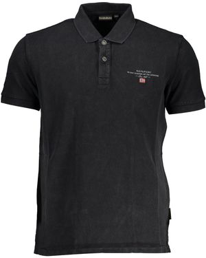 Napapijri Cotton Polo Shirt - Black