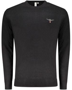 Accademia Militare Black Cotton Men's Jumper
