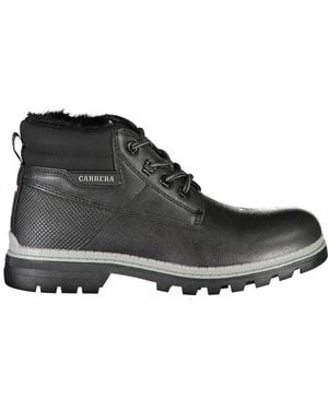 Carrera Chic Contrast Lace-Up Boots - Black