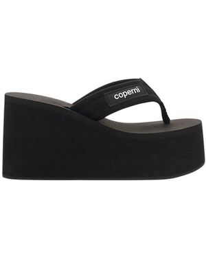 Coperni Black Polyamide Platform Sandals