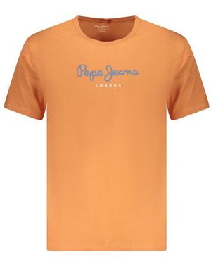 Pepe Jeans Cotton T-Shirt - Orange