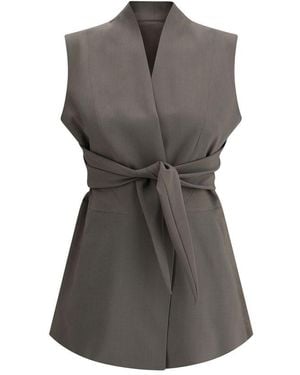 Rick Owens Wool Vest - Grey