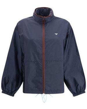 Prada Blue Polyamide Shell Jacket