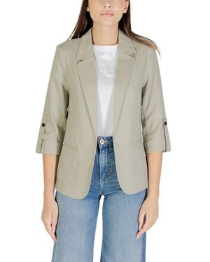 ONLY Green Linen Blazer - Grey