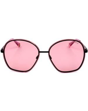 Polaroid Pink Metal Sunglasses