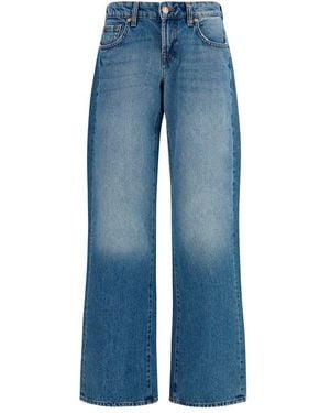 7FOR Blue Cotton Straight