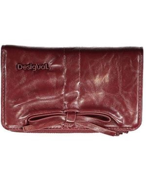 Desigual Viola Polyurethane Wallet - Red
